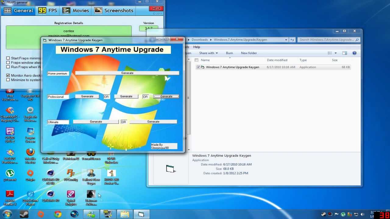 Anytime Upgrade Key Generator For Windows 7